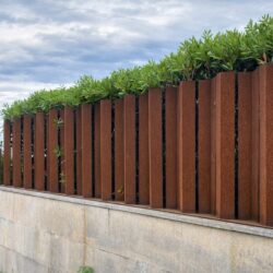 Cerramiento Corten En V